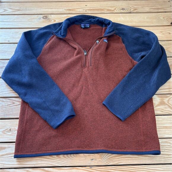 Patagonia Other - Patagonia Men’s 1/2 Zip Fleece Pullover Jacket Size L Red Blue N2